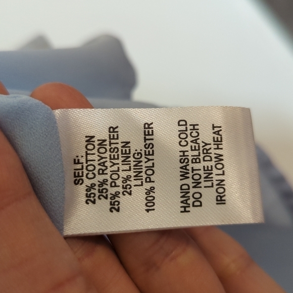 Lulus Pure Serenity Off-the-Shoulder Mini Dress Blue Sz Small Balloon Sleeves - Picture 12 of 13